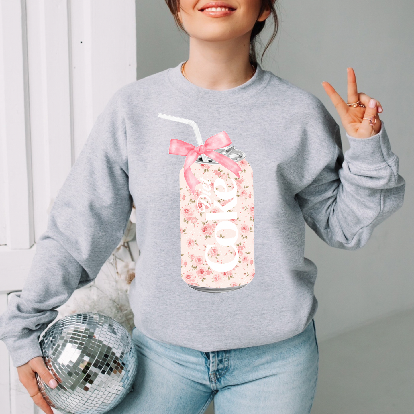 Floral Diet Soda Shirt/Crewneck