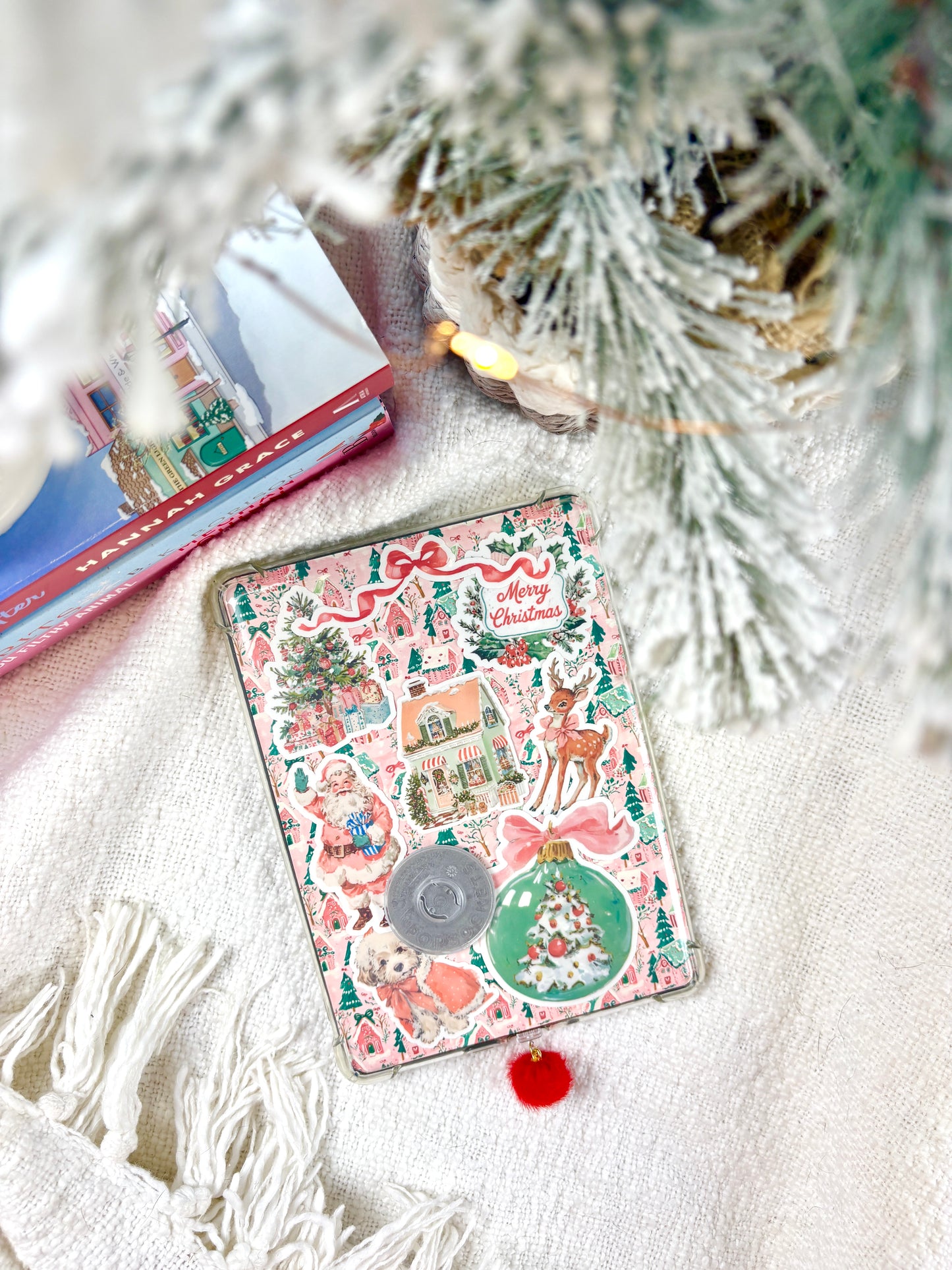 Red Puff Ball Kindle Charm