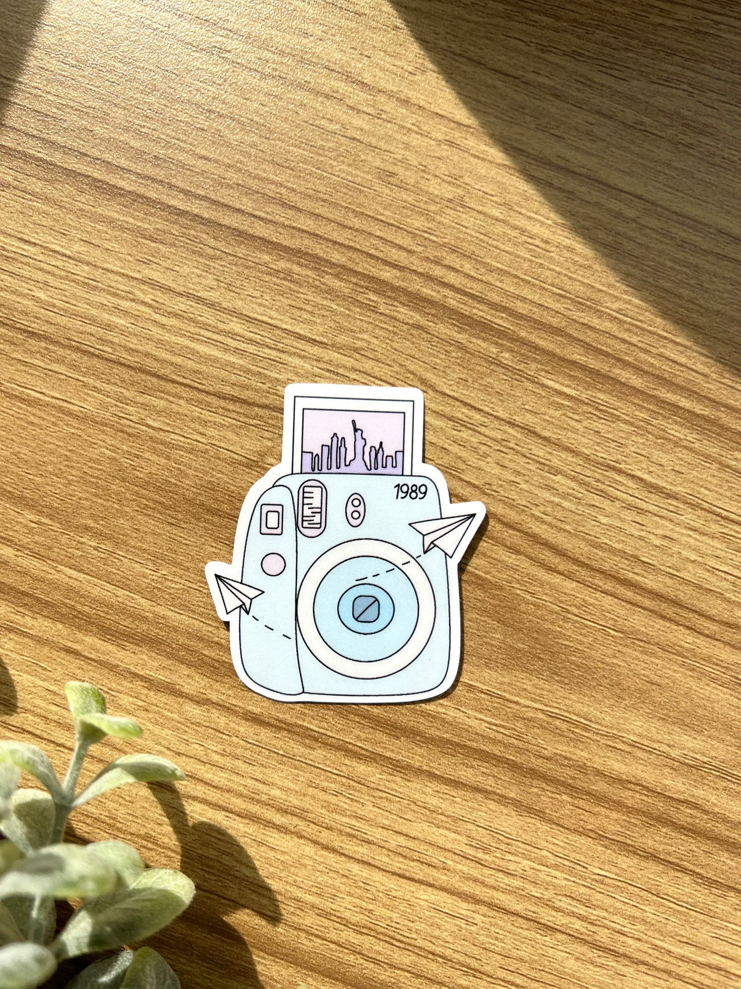 1989 polaroid camera sticker