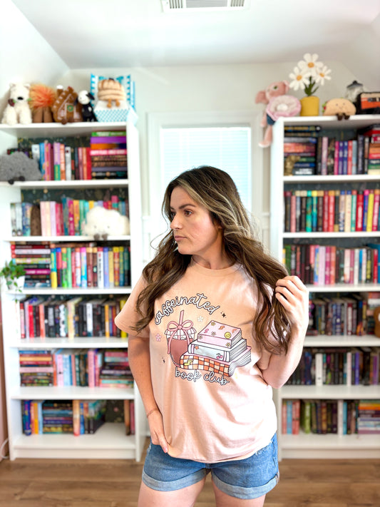 Caffeinated Book Club- Shirt/Crewneck