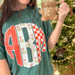 *CUSTOM* Monogrammed Festive Scalloped Christmas - Shirt
