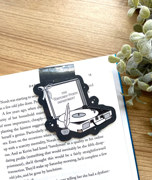 The Tortured Poets Department Vinyl Player Magnetic Bookmark