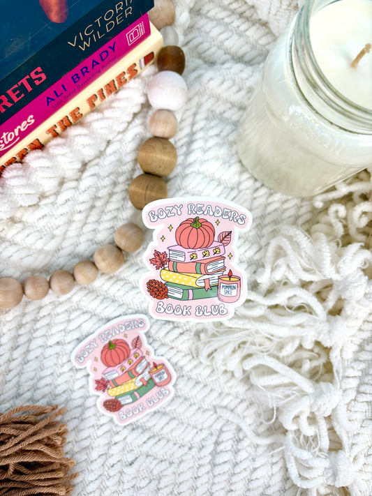 Cozy Readers Book Club Sticker