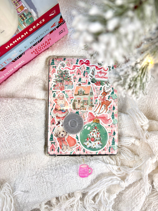 Vintage Santa Mugs Kindle Charm