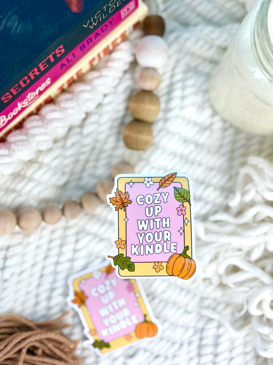 Cozy Up With Your Kindle Sticker