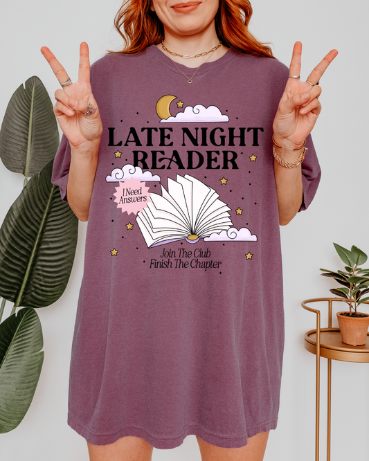 Late Night Reader - Join The Club - Shirt