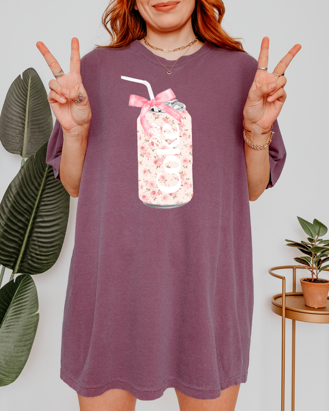 Floral Diet Soda - Shirt