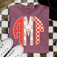 *CUSTOM* Monogrammed Festive Scalloped Christmas - Shirt