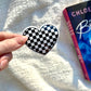 Checkered Hearts Stickers