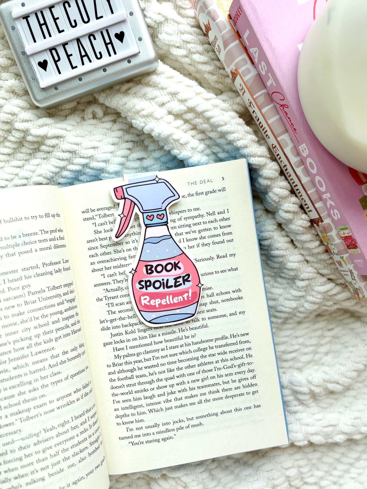 Book Spoiler Repellent Magnetic Bookmark