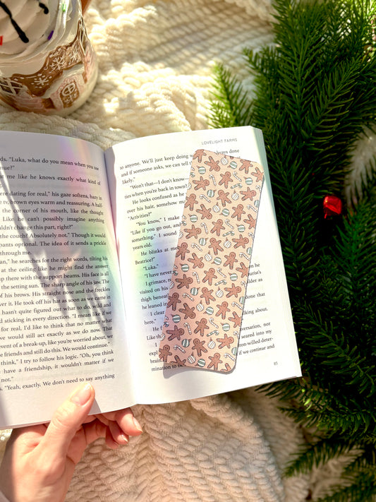 Gingerbread & Candy Canes Bookmark