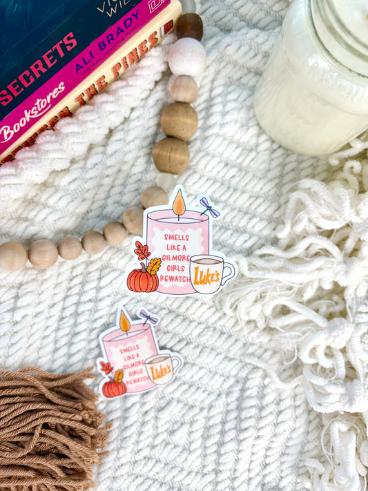 Smells Like A Gilmore Girls Rewatch Sticker