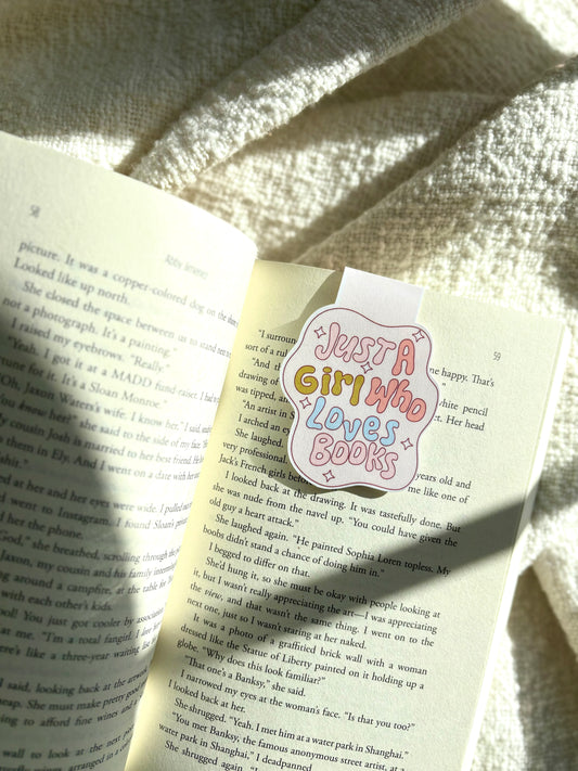 Just A Girl Who Loves Books Magnetic Bookmark