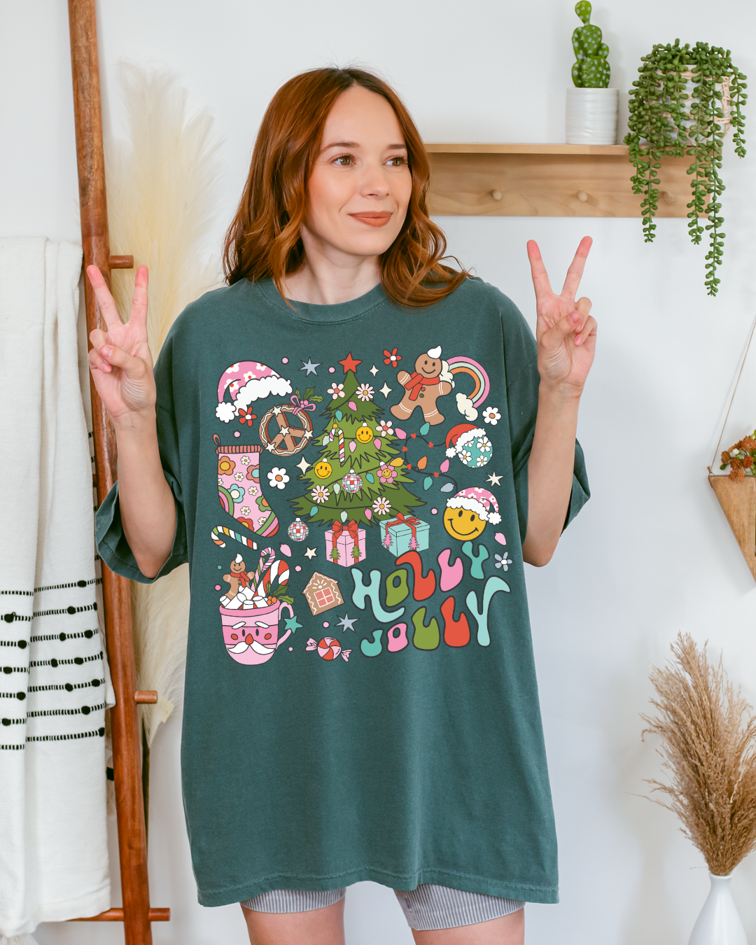 Holly Jolly Groovy Christmas - Shirt