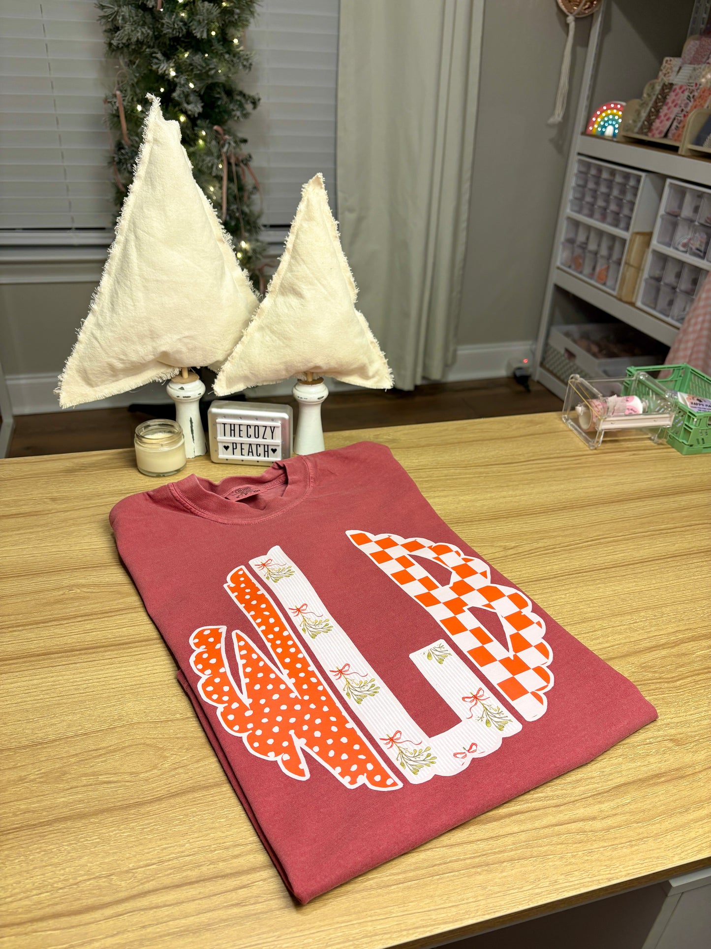 *CUSTOM* Monogrammed Festive Scalloped Christmas - Shirt