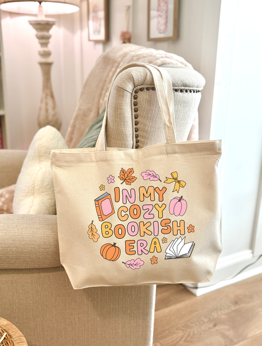 In My Cozy Bookish Era Fall Tote
