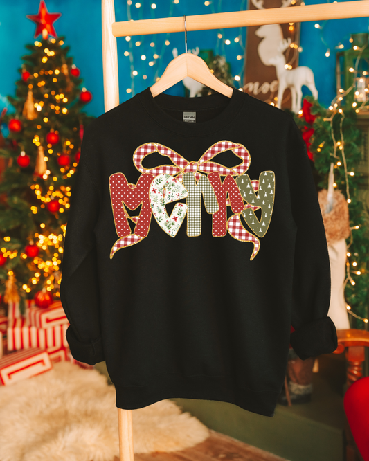 Merry Patchwork Christmas - Crewneck