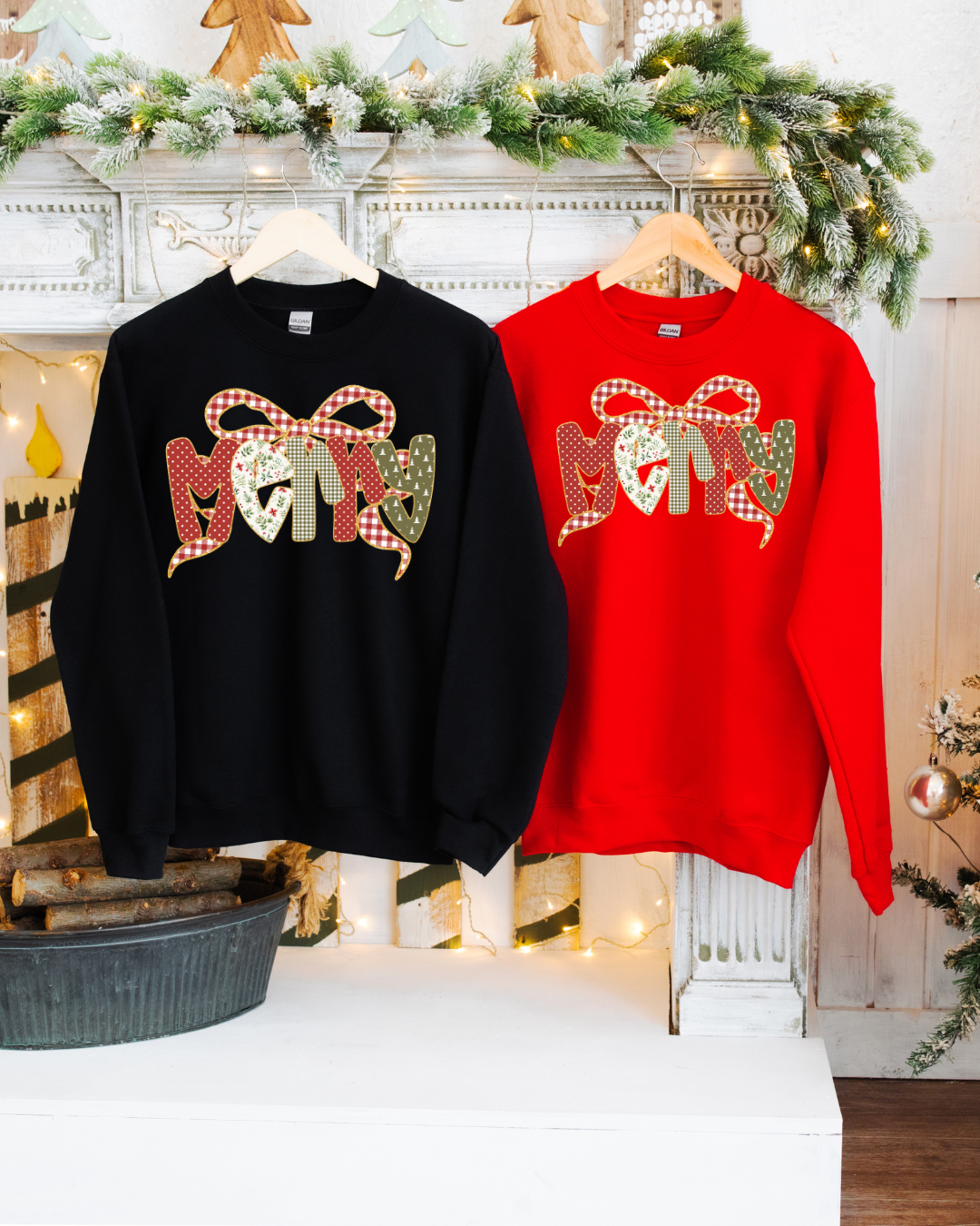 Merry Patchwork Christmas - Crewneck