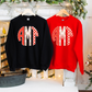 *CUSTOM* Monogrammed Festive Scalloped Christmas - Crewneck