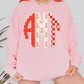 *CUSTOM* Monogrammed Festive Scalloped Christmas - Crewneck