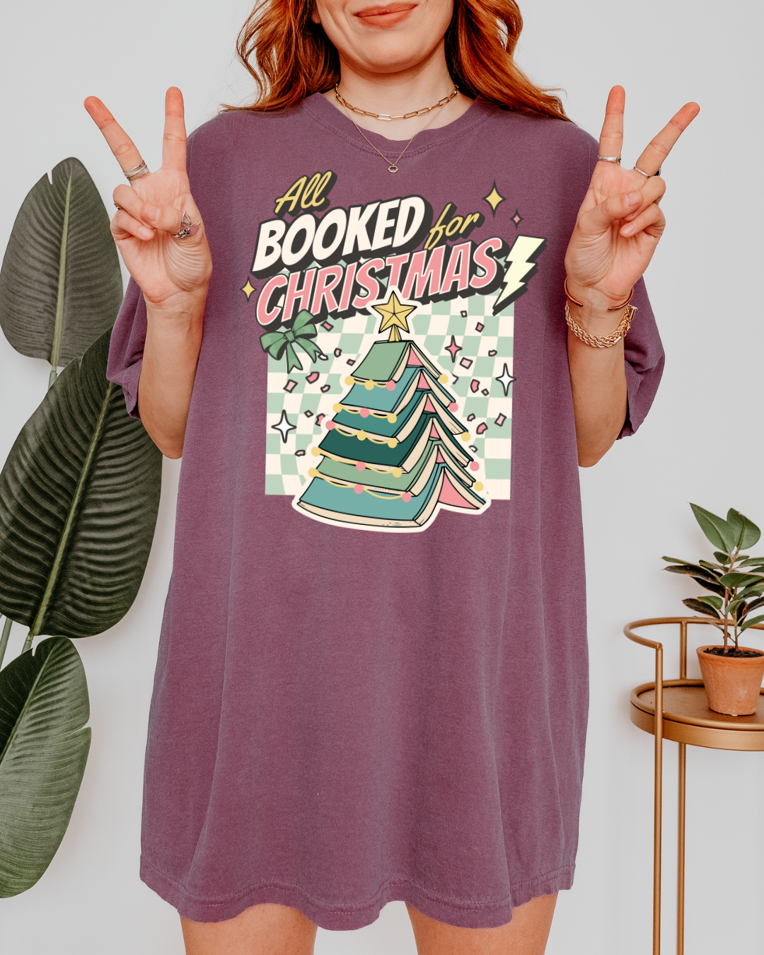 All Booked For Christmas - Shirt
