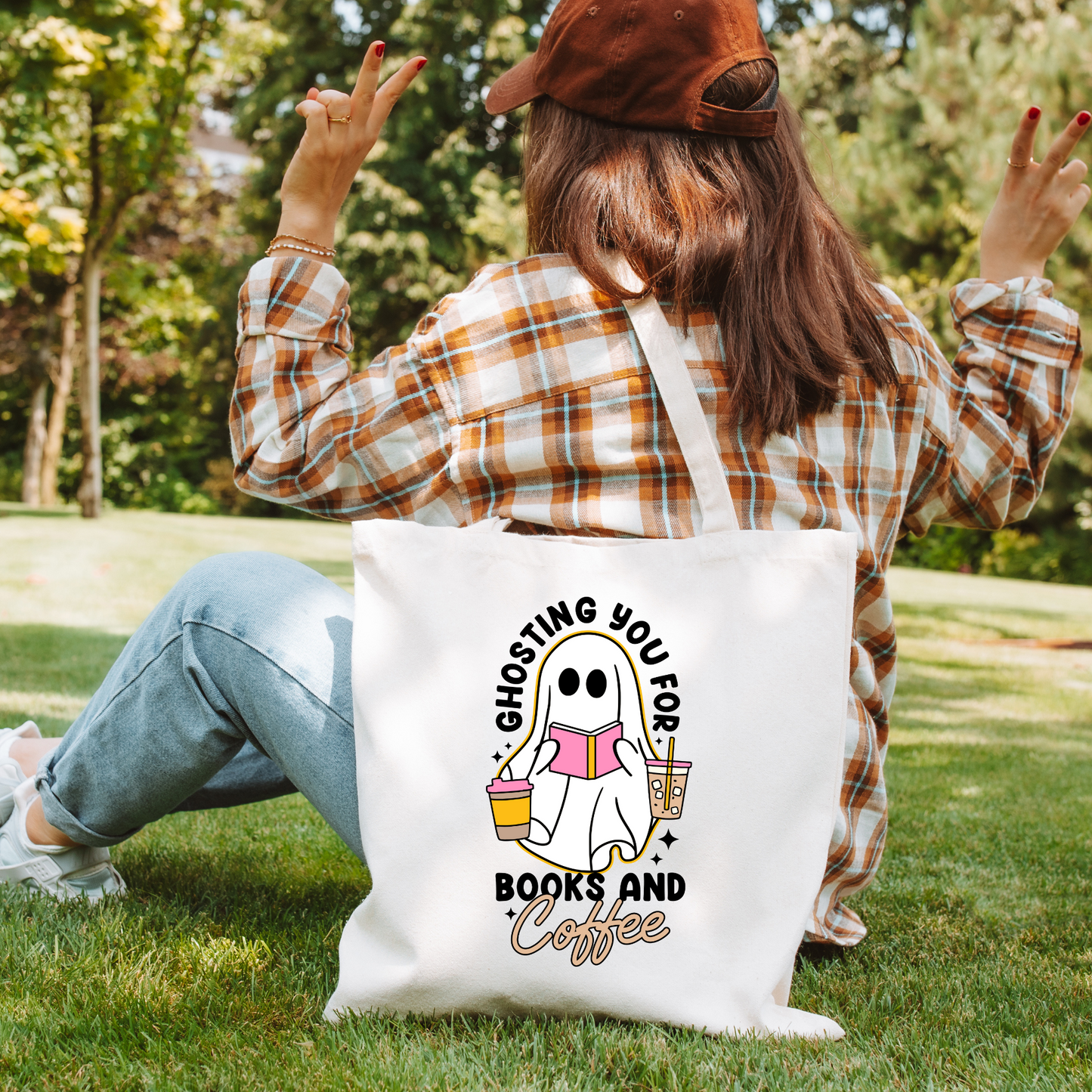 Ghosting You For Books & Coffee Tote