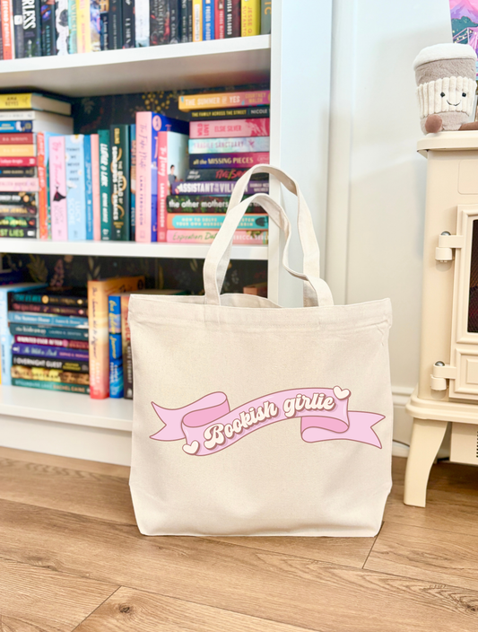 Bookish Girlie Banner Tote