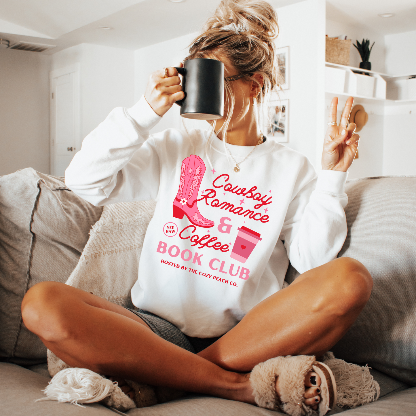 Cowboy Romance and Coffee Book Club - Shirt/Crewneck