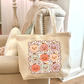 Floral Jack O Lanterns Tote
