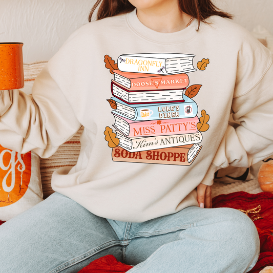 Gilmore Girls Book Stack Shirt/Crewneck