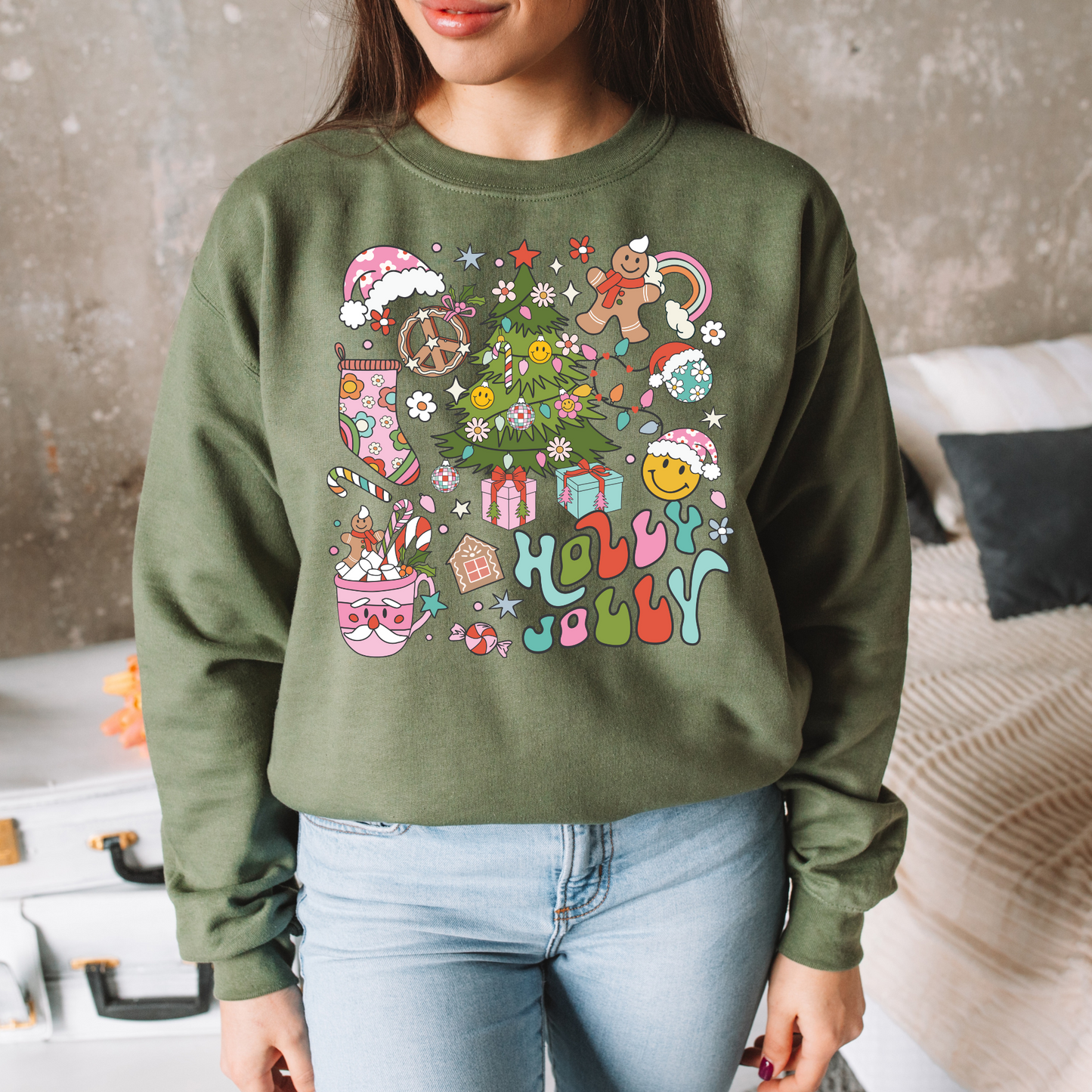 Holly Jolly Christmas Doodles - Shirt/Crewneck