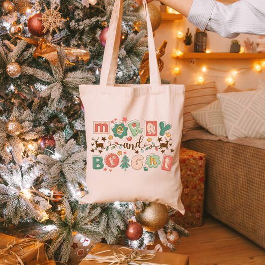 Merry & Bright Reindeer Tote