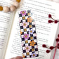 Fall Checkered Smiley Bookmark