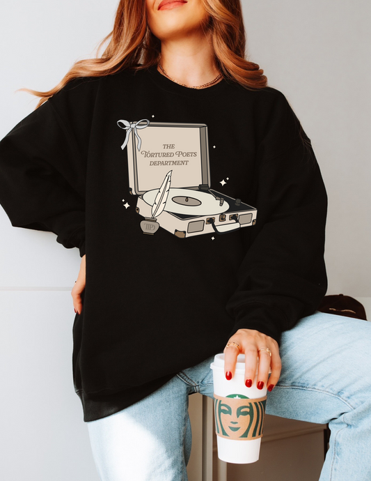 The Tortured Poets Vinyl Player Shirt/Crewneck